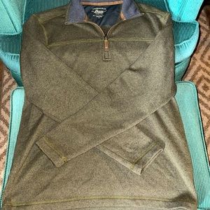 G.H Bass and Co lightweight jacket, green, 3/4 zip